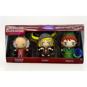 Dungeons & Dragons Presto Bobby Figural Bag Clip 3 Pack Set New Sealed {111}